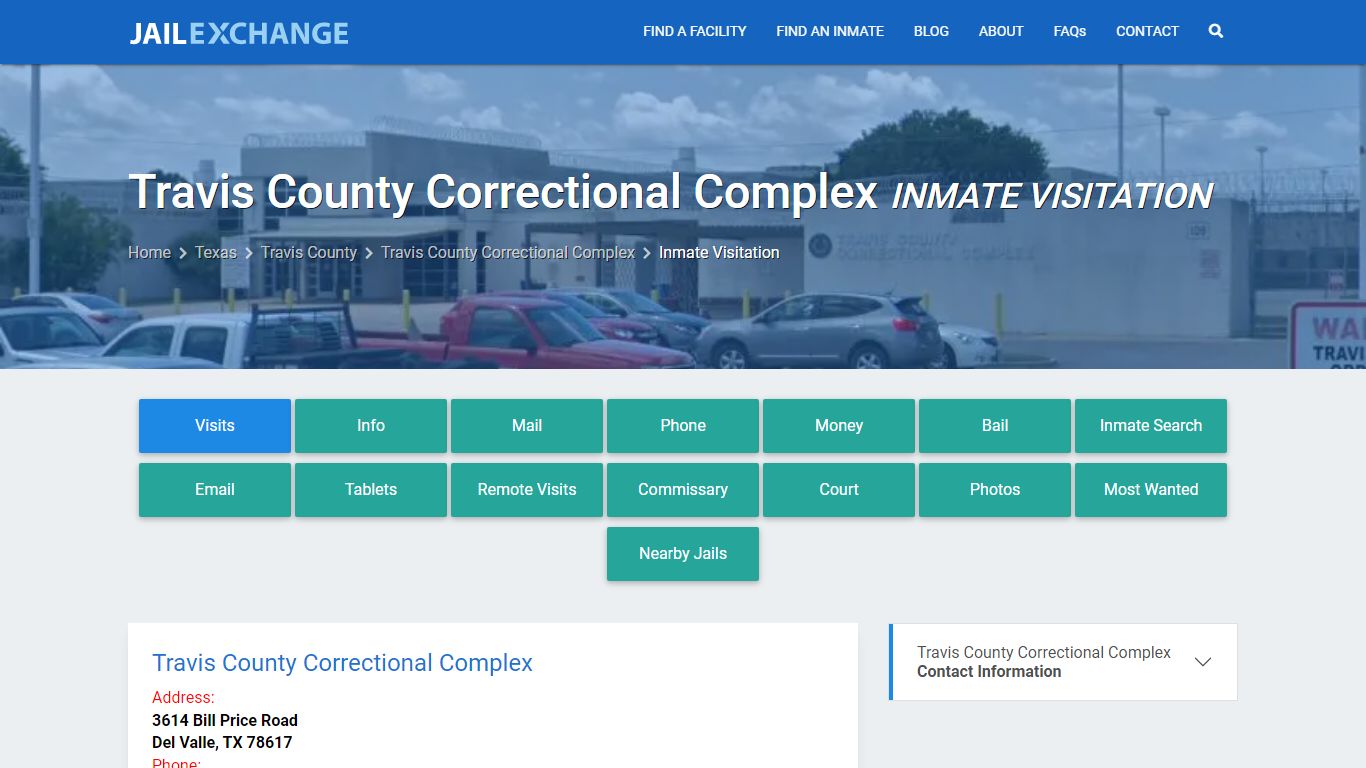 Inmate Visitation - Travis County Correctional Complex, TX - Jail Exchange